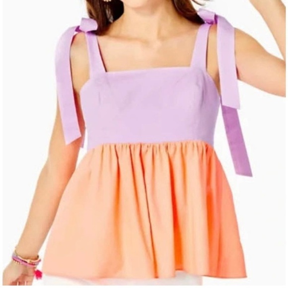 Lilly Pulitzer Tops - Lilly Pulitzer Anlee Cotton Top Purple Iris
P.B. Bellini Colorblock Size:8